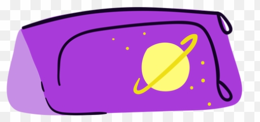 Purple Pencil Case Flat - Clip Art Emoji,Emoji Pencil Case Ebay