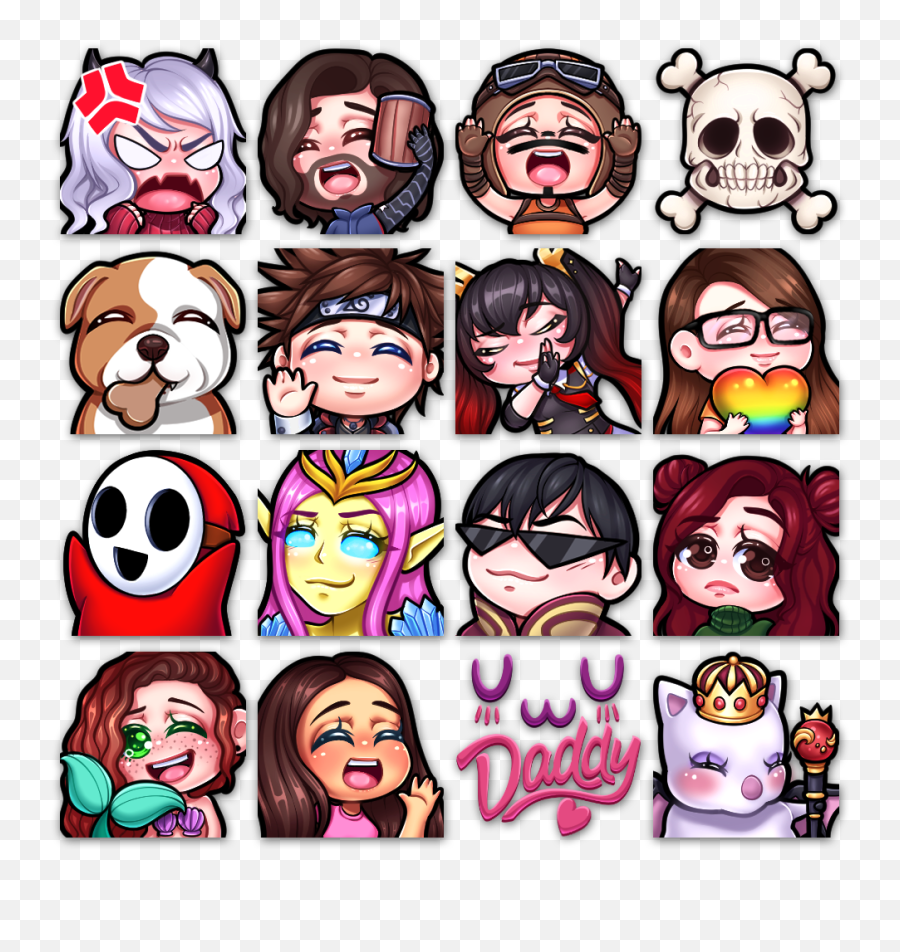 Emotes - Awkwardbun Happy Emoji,(1/1) Text Emoticon