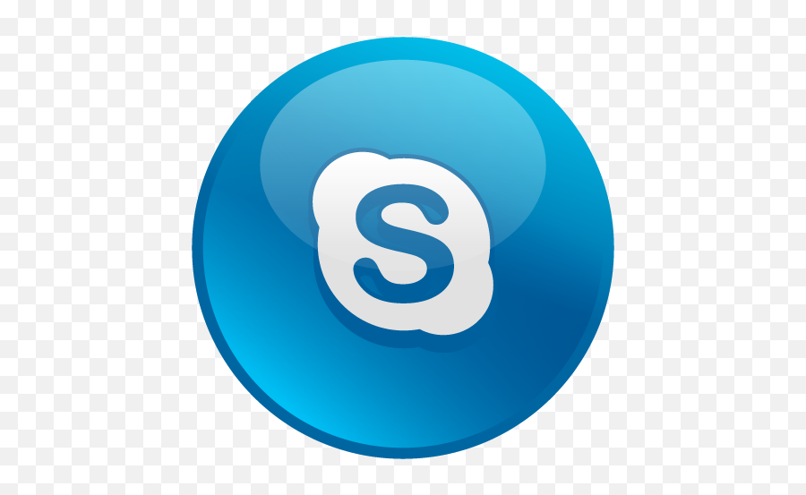Skype Icon Glossy Social Iconset Social Media Icons - Skype Logo Png Hd Emoji,Skype Emoji Pictures