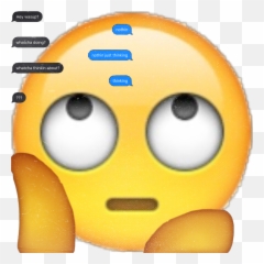 Boredtodeath Emojiart Sticker - Happy,Thinkin Emoji