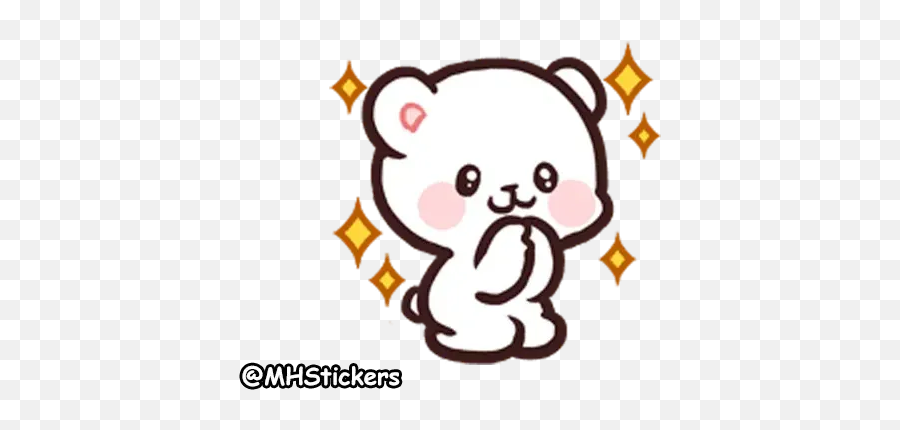 Stickers Cute Whatsapp - Milk Daily Life Stickers Emoji,Nico Nico Nii Emoji