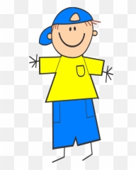 With Cap Big Image Png - Cartoon Boy With Cap Full Size Stick Figure Boy Color Emoji,Free Dunce Cap Emoticon For Facebook