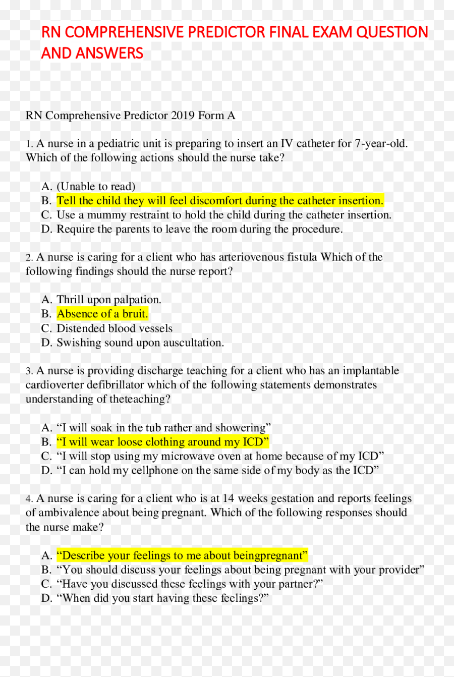 Rn Comprehensive Predictor Final Exam - Language Emoji,Filetype:html Emotion Washcloth