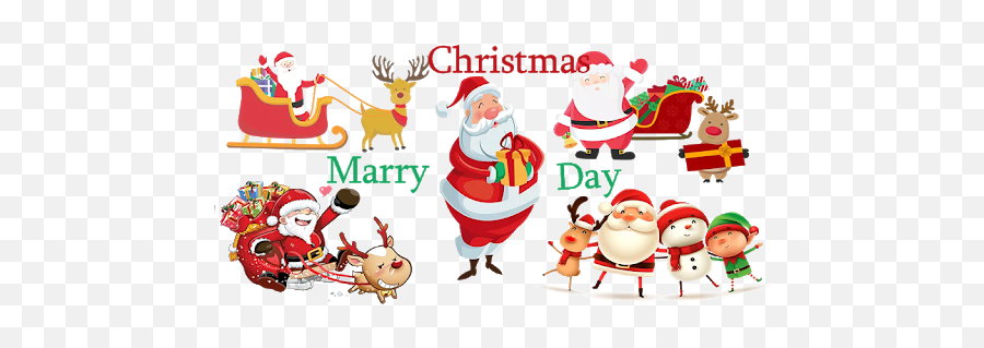 Year Stickers Pack For Wa - Santa Claus Emoji,New Whatsapp Christmas Emojis Android