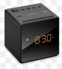 Single Alarm Clock Radio Black - Sony Alarm Clock Cube Emoji,Alarm Clocks For Kids Emojis