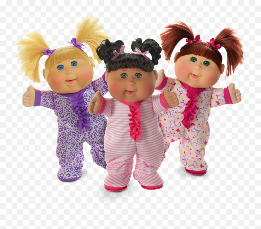 Pajama Dance Party Cabbage Patch Doll - Cabbage Patch Kids With Pony Tails Emoji,Dancing Emoticon Doing Cabbage Patch