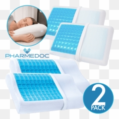 2 - Pack Pharmedoc Memory Foam Pillow With Cooling Gel Top Comfort Emoji,Orgasm Smiley Emoticon