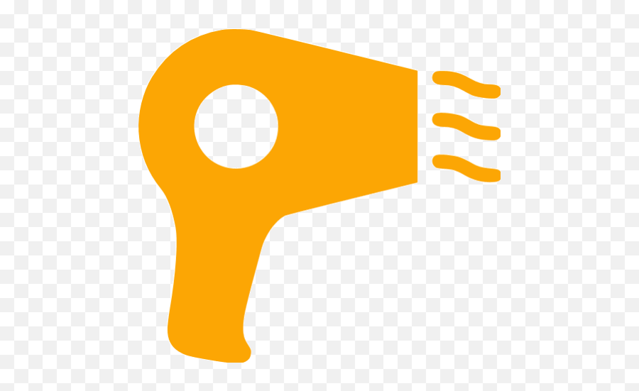 Orange Hair Dryer Icon - Orange Hair Dryer Icon Emoji,Emoticon Hair Dryer