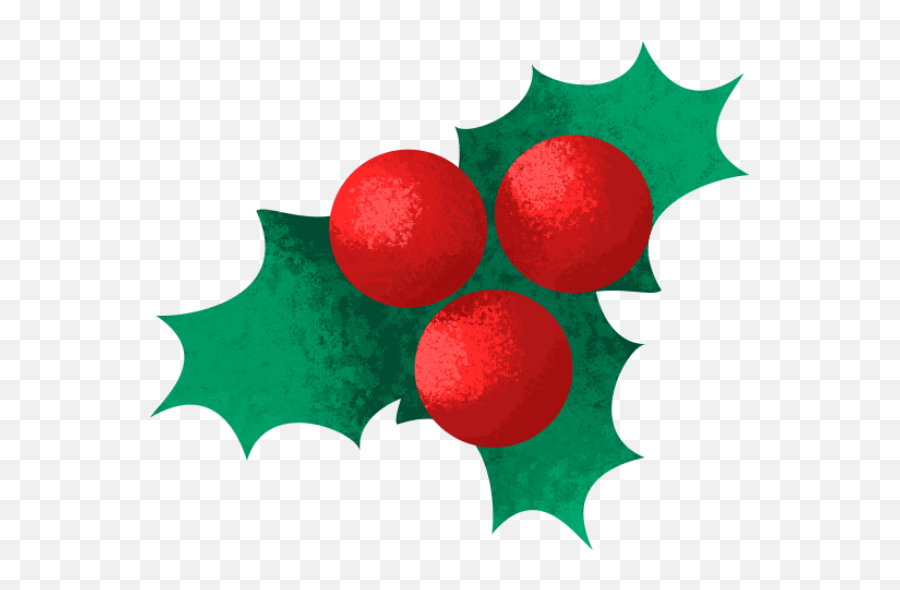 Unique Christmas Illustrations Clip Art - Holly Emoji,Merry Christmas Emojis For Facebook.jpg