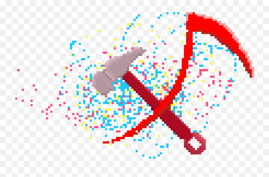 Pixel Art Gallery - Pixel Hammer Sickle Emoji,Hammer And Sickle Emoticon