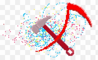 Pixel Art Gallery - Pixel Hammer Sickle Emoji,Hammer And Sickle Emoticon