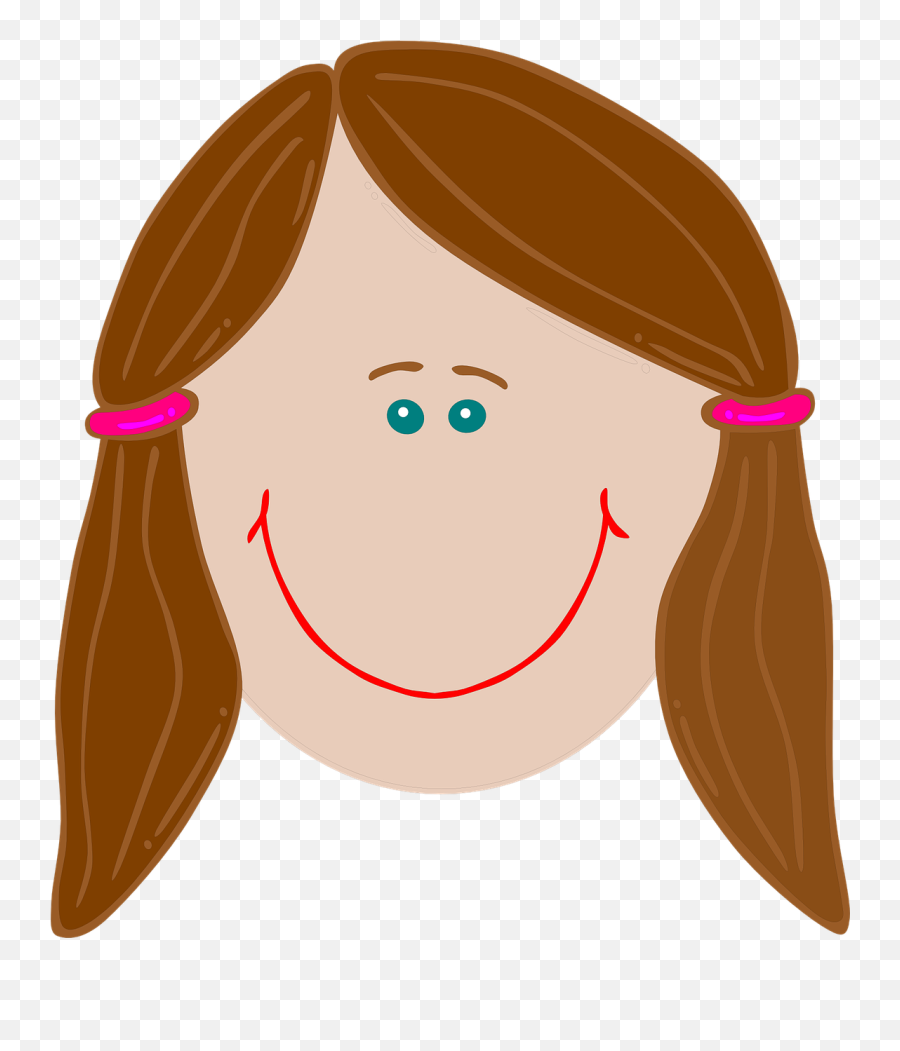 Happy Girl Brunette Smiling Png Picpng - Girl Smiling Clipart Emoji,Girls Emoji Onesie