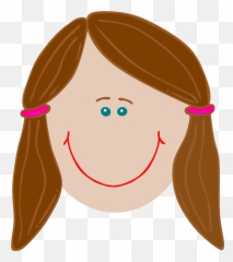 Happy Girl Brunette Smiling Png Picpng - Girl Smiling Clipart Emoji,Girls Emoji Onesie