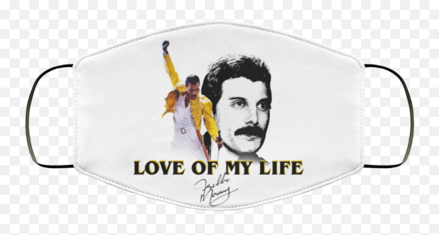 Freddie Mercury Love Of My Life Face - Freddie Mercury Face Masks Emoji,Freddie Mercury Emoticon Facebook
