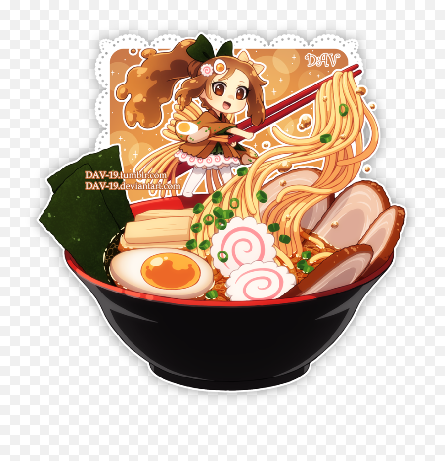 Noodles Clipart Top Raman Noodles Top - Ramen Anime Drawing Emoji,Ramen Emoji