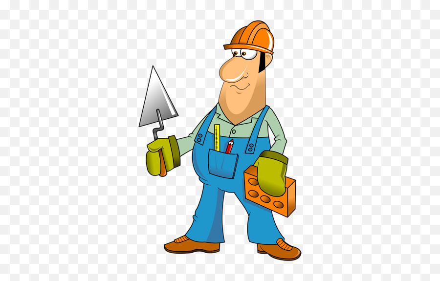 75 Occupations Ideas - Transparent Background Cartoon Builder Emoji,Latino Construction Worker Emoticon