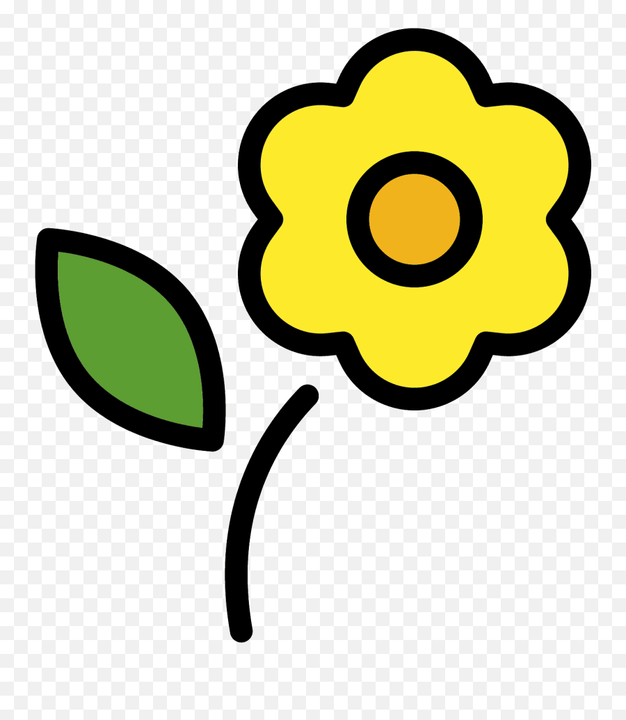 Blossom Emoji Clipart Free Download Transparent Png - Emoji De Flor Amarilla,Daisy Emoji