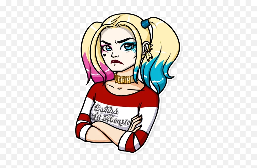 Harley Quinn - Sticker De Harley Quinn Emoji,The Emojis Harley Quinn Drawings