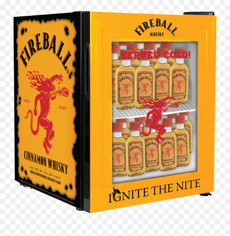 Fireball Freezer - Countertop Fireball Mini Fridge Emoji,Fb Drink Emoticon