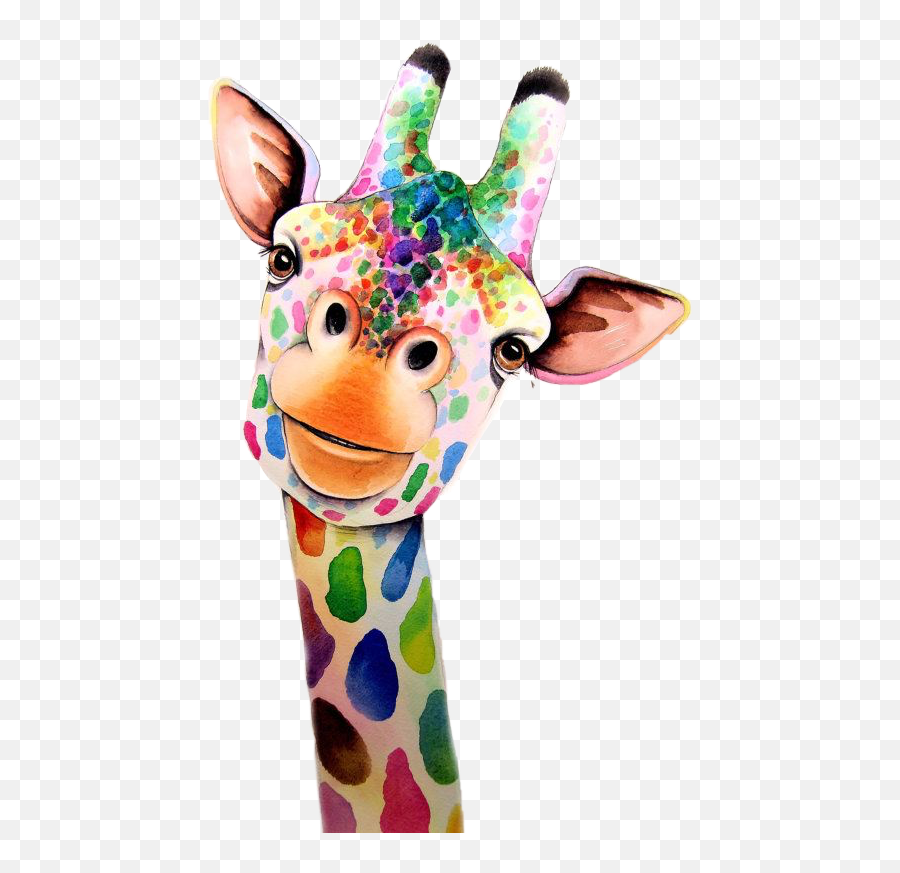 The Most Edited - Painting Giraffe Emoji,Jirafe Emojis Png