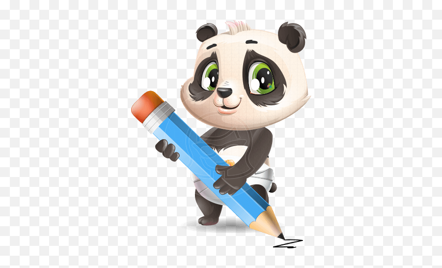 Animal Vector Cartoon Characters Graphicmama - Panda With A Suitcase Emoji,Panda Funny Animated Emoticon