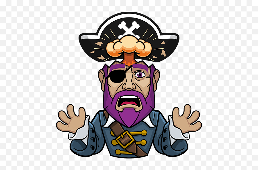 Messy The Pirate By Mess Apps Inc - Sticker Emoji,Add On Pirate Emojis