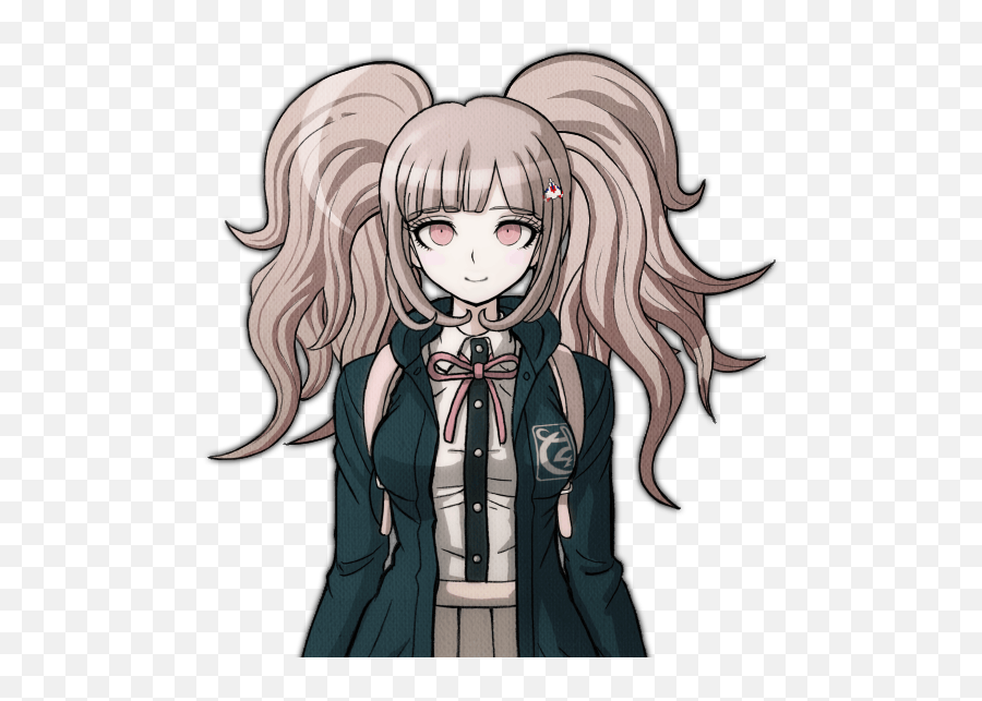 Chiaki Nanami Wearing The Hairstyles Of Every Dr Thh Girl Emoji,Child With Pigtails Emoji