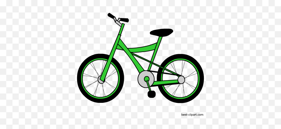 Free Bicycle Clip Art - Green Bicycle Clipart Emoji,Cyclist Emoji