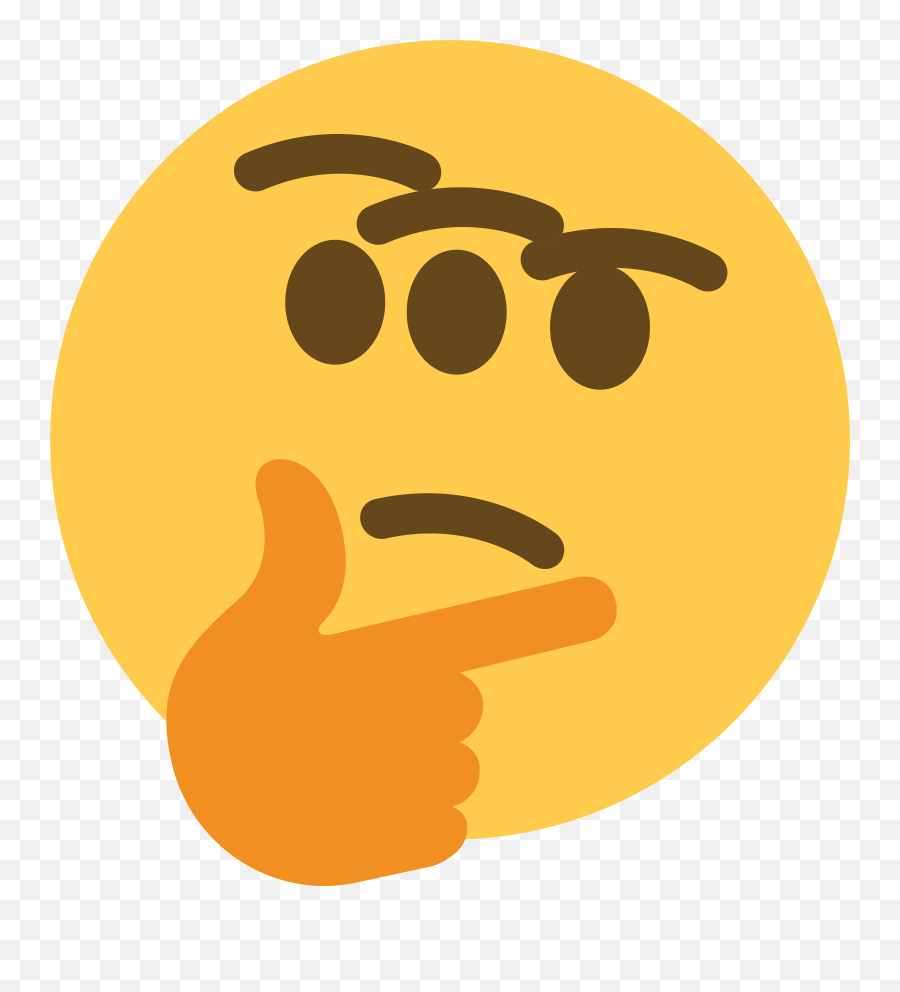 A Three Eyed Thinking Emoji I Made,Distorted Thinking Emoji