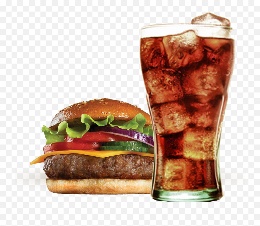 Download Hamburger Coke Fries French - Burger And Coke Png Emoji,Hamburger Emoticon