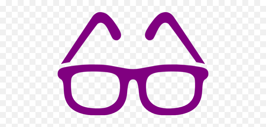 Purple Glasses Icon - Purple Glasses Icon Emoji,Glasses Computer Paper Graph Emoji