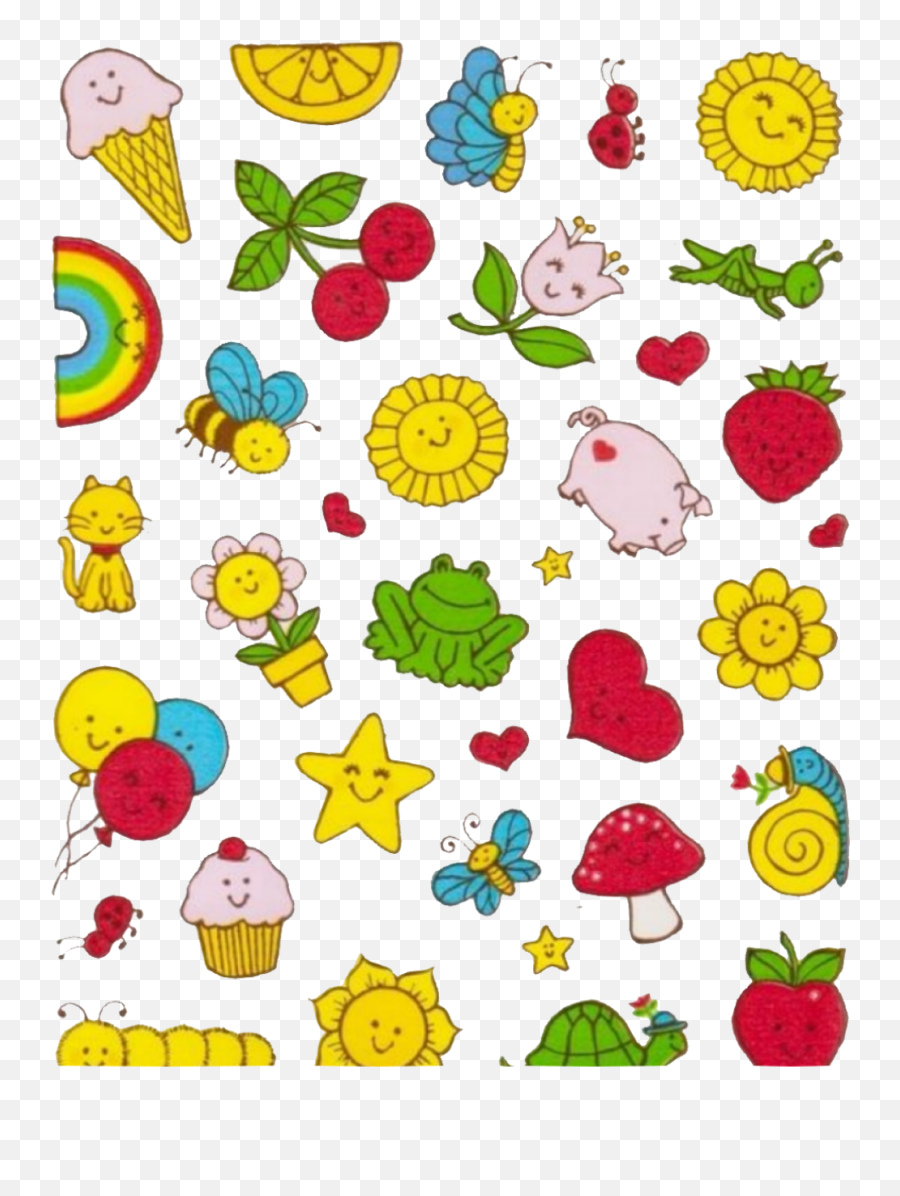 Sticker Pattern Pig Flowers Sticker By Evlyn - Kid Core Pngs Sticlers Emoji,Butterfly Emoji Apple