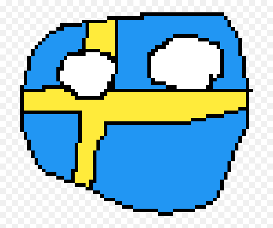 Pixilart - Sweden By Countryballs Happy Emoji,Balls Emoticon