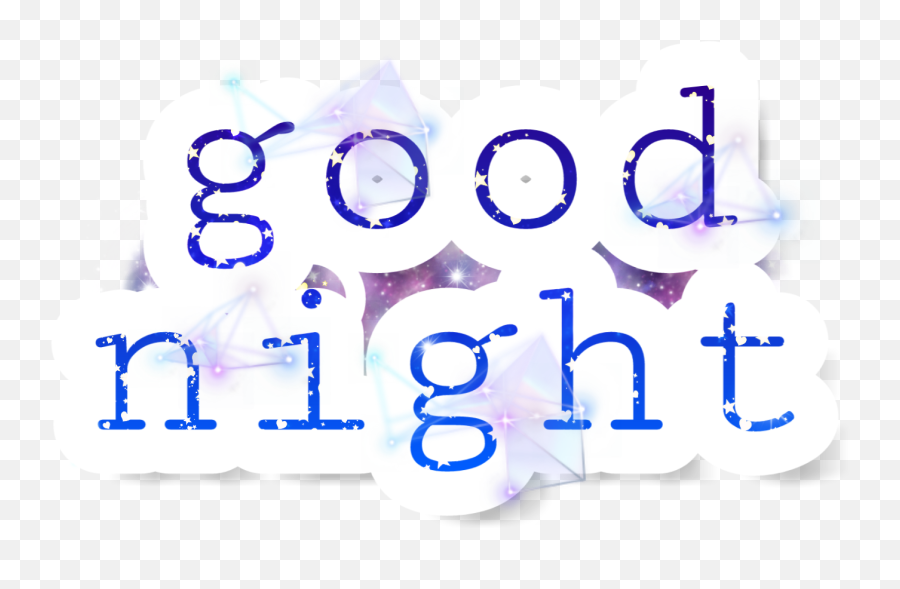 Goodnight Text Sticker By Vikaoktyabrskaya - Dot Emoji,Good Night Emoji Art