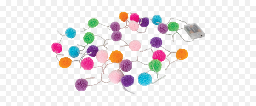 Pom - Iscream Pom Pom String Lights Emoji,Pompom Emoji