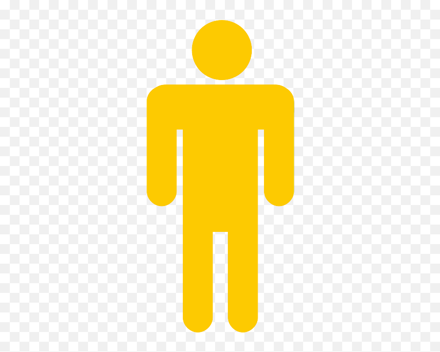 Man Toilet Restroom - Yellow Human Icon Png Emoji,Emoji Stick Figures