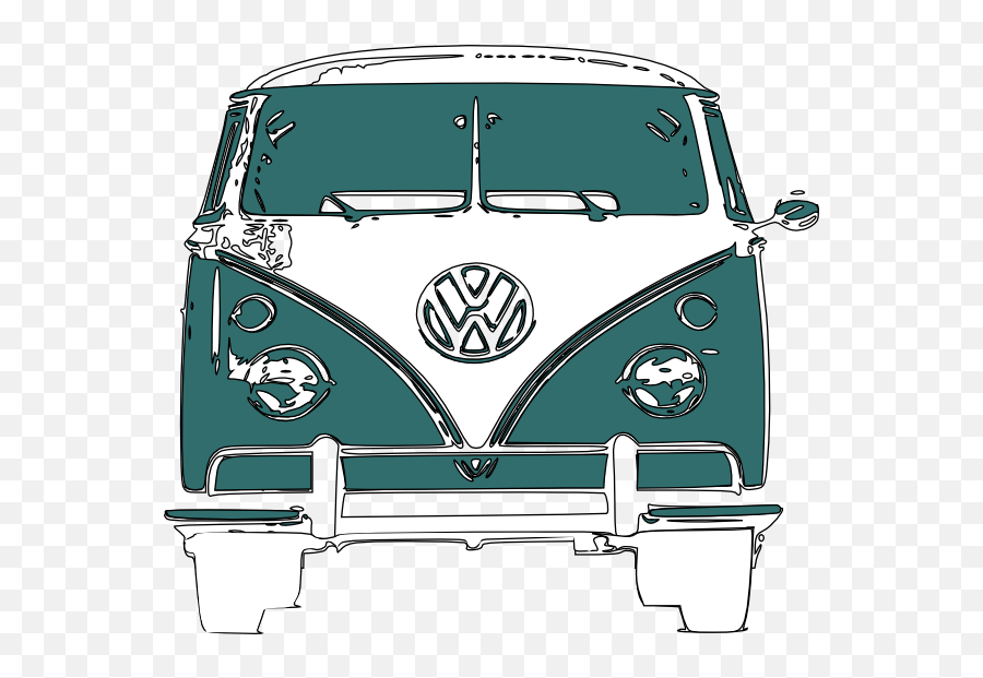 Vw Camper Van Clip Art At Clkercom - Vector Clip Art Online Transparent Camper Van Png Emoji,Vw Hippie Emoji