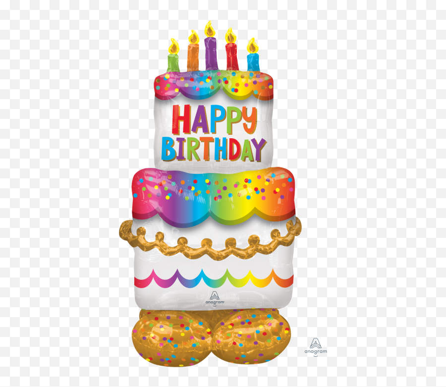 Airloonz Birthday Cake - Happy Birthday Cake Airloonz Balloon Emoji,Small Brithday Cakes Emojis And Prices