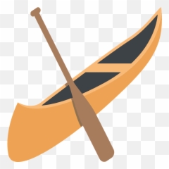 Canoe Emoji Clipart - Canoe Clipart Transparent Background,Canoe Emojis