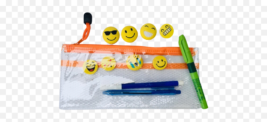 Transparent Pencils Case Zipper Pouch - Marking Tool Emoji,Emoji Pencil Pouch