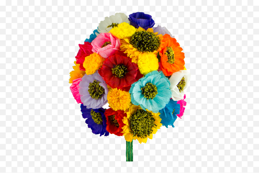Mexican Paper Flowers - Mexican Flowers Png Emoji,How To Make Facebook Flower Emoticons