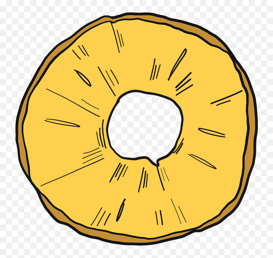 Pineapple Ring Clipart - Circle Png Download Full Size Pineapple Sliced Clip Art Emoji,Ring Leaf Emoji