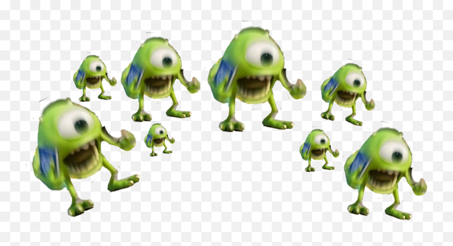 Monstersinc Sticker - Dot Emoji,Mike Wazowki Meme Emoji