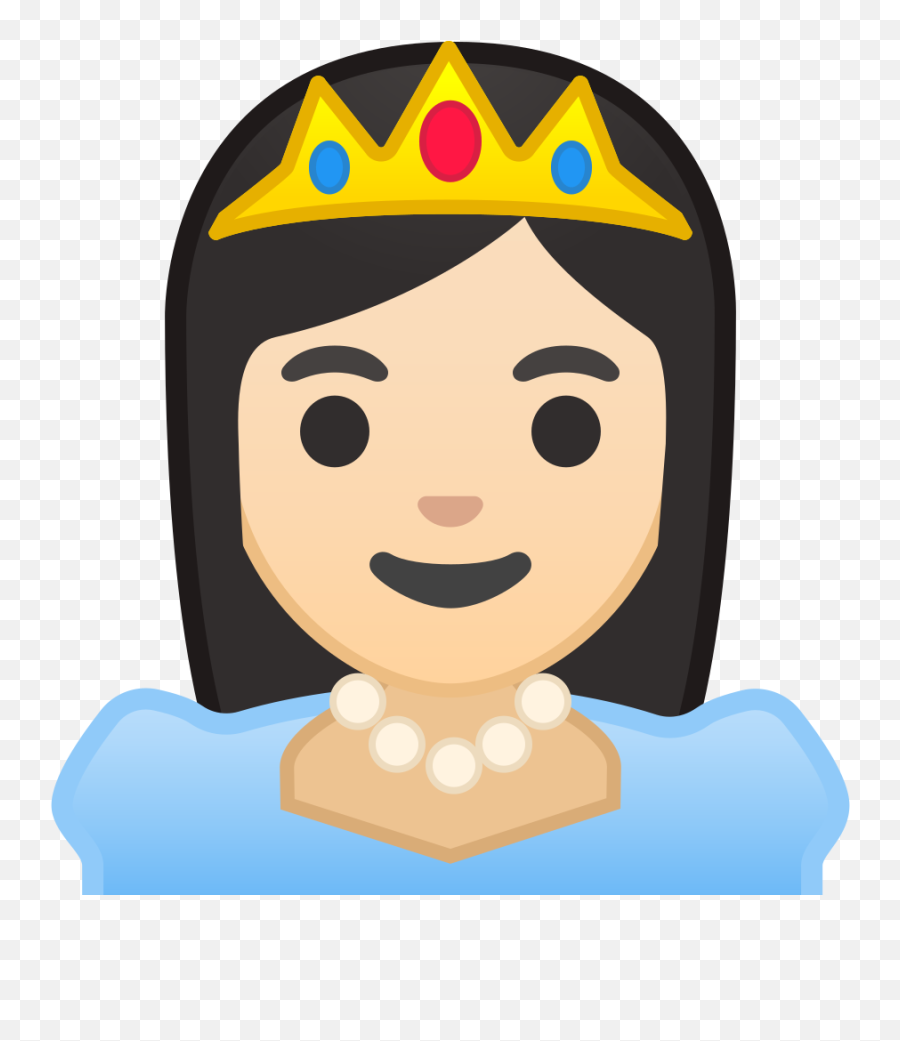 Princess Light Skin Tone Icon - Princesa Emoji Transparent Raise Your Hand Icon Png,Light Emoji