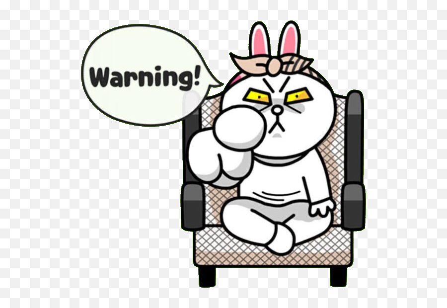 Pin On Line Stickers Emoticons - Angry Cony Emoji,Emoticons Couple