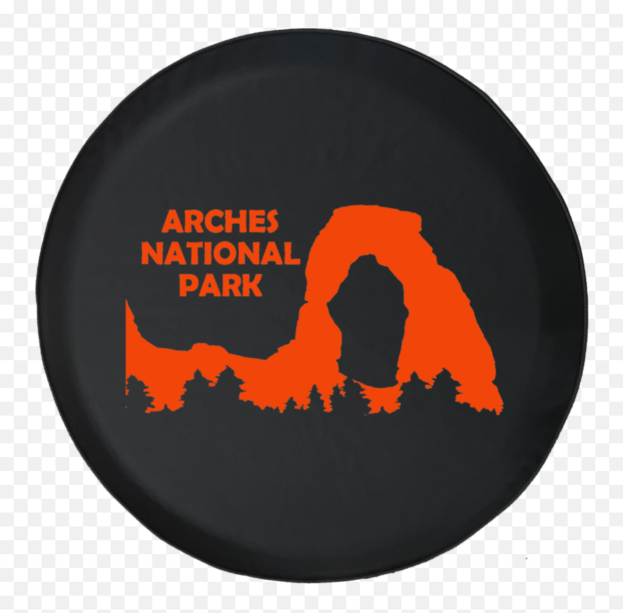 Jeep Wrangler Tire Cover With Arches National Park Clipart - Language Emoji,Big Orange Emojis Tennessee Today