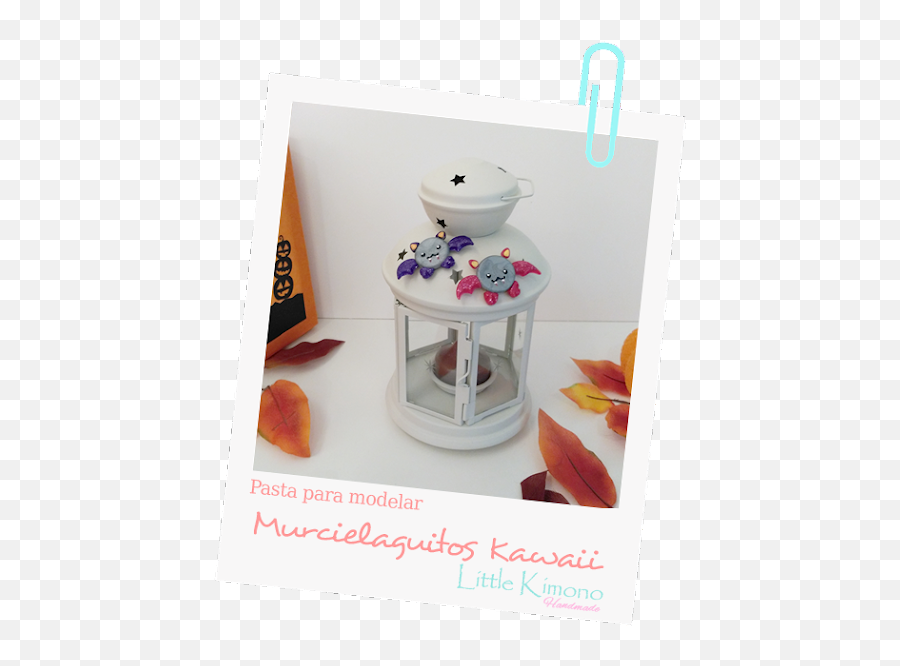 Murciélago Kawaii Con Pasta De Modelar - Serveware Emoji,Figuras De Plastilina Kawaii Helado Emoticon