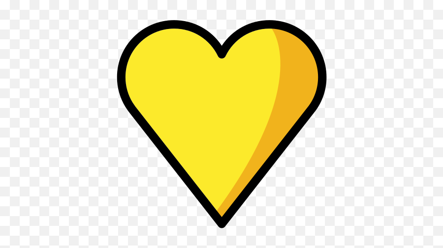 Yellow Heart Emoji - Girly,Orange Heart Emoji