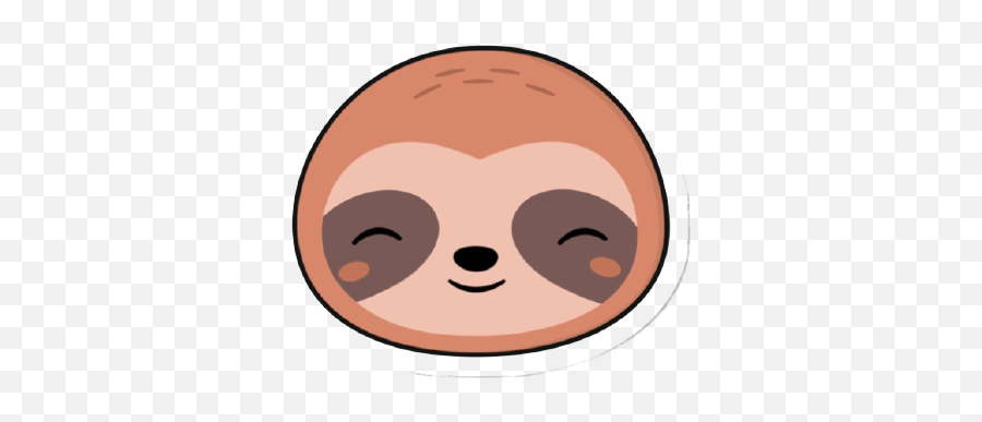 Happy Sloth Transparent Blank Template - Imgflip Emoji,Sloth Emotion Chart