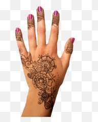 Mehendi Hand Designs Transparent Png Png Svg Clip Art For Emoji,Nail Polish Hand Emoji